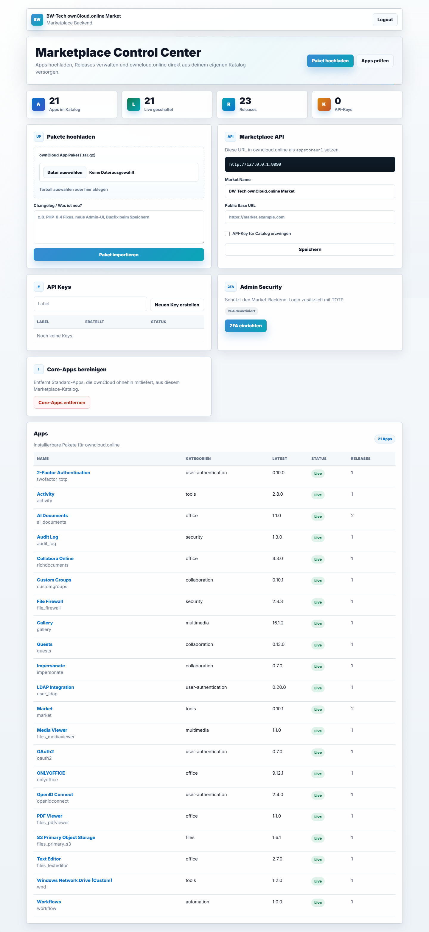 Market Backend